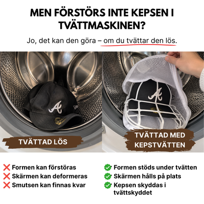 Kepstvätten - (Formhållare + Premium tvättpåse)