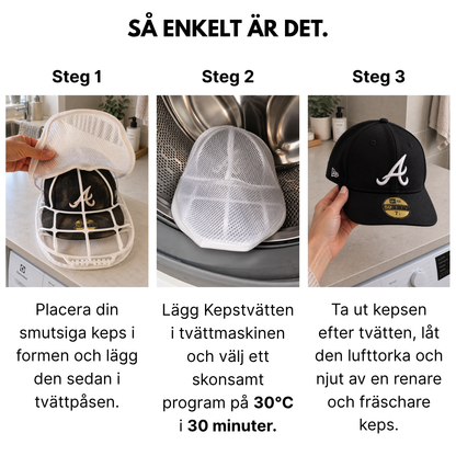 Kepstvätten - (Formhållare + Premium tvättpåse)
